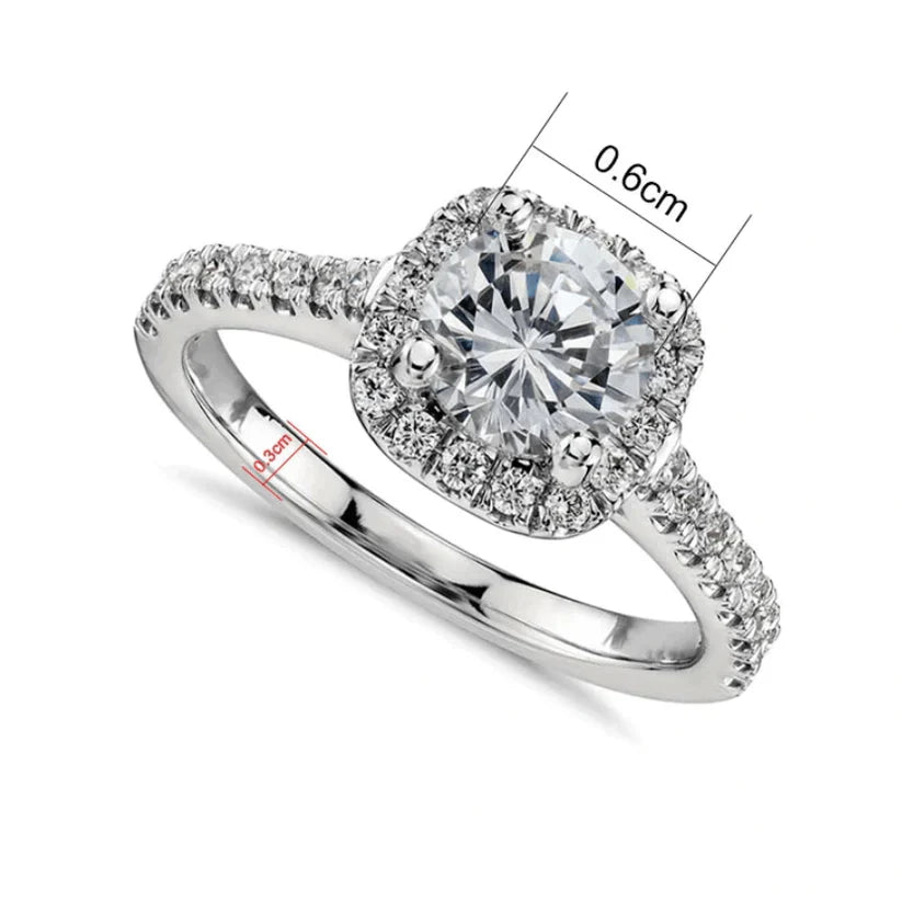 Zinnia Valeriani Ring | White Gold 18k
