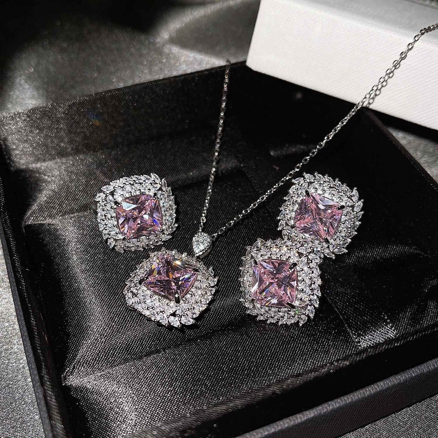 Caelith Verdane Yellow Set | White Gold 16k