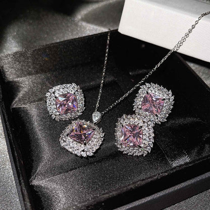Caelith Verdane Blue Set | White Gold 16k