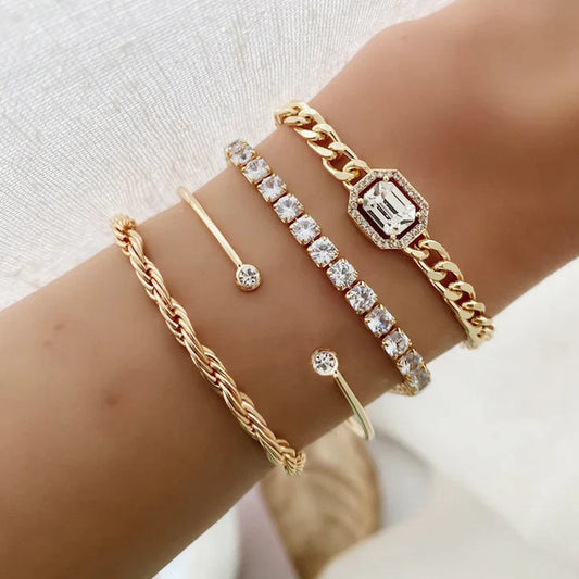 Domitia Calvina Bracelet Set | Gold 18k